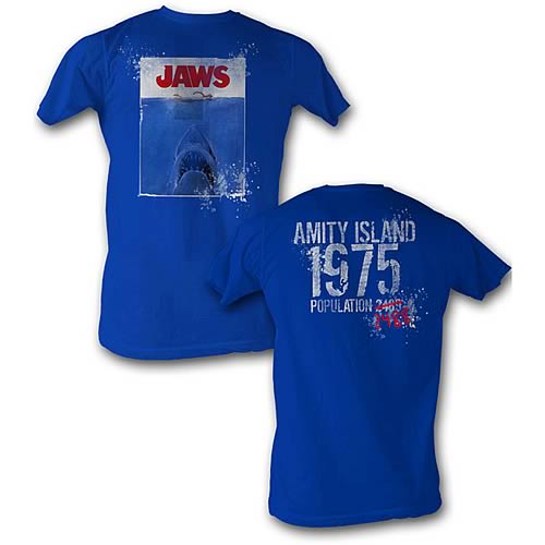 Jaws 1975 Movie Poster T-Shirt